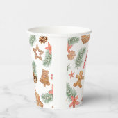 Gobelets En Papier Baby shower d'hiver de Noël Cookie (Droite)