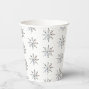 Gobelets En Papier Baby shower d'hiver Snowflake
