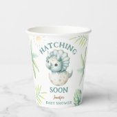 Gobelets En Papier Baby shower Dino Triceratops Boy Dinosaur (Verso)