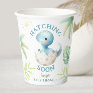 Gobelets En Papier Baby shower Dinosaur garçon Cute Dino