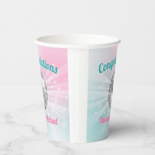 Gobelets En Papier Baby shower Disco Ball Super (Droite)