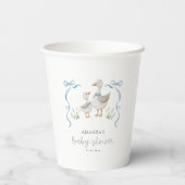Gobelets En Papier Baby shower d'oie (Verso)