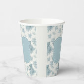 Gobelets En Papier Baby shower d'ours et de lapin en toile française (Gauche)