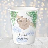 Gobelets En Papier Baby shower du mignon Sloth Boy