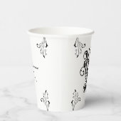 Gobelets En Papier Baby shower du parti gothique Bonjour Noir (Droite)