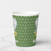 Gobelets En Papier Baby shower Eléphant mignon (Droite)