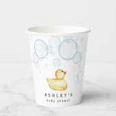 Gobelets En Papier Baby shower en caoutchouc (Verso)