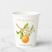 Gobelets En Papier Baby shower esthétique Little Cutie (Recto)