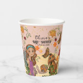 Gobelets En Papier Baby shower Fée d'automne enchanté sur mesure (Verso)