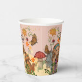 Gobelets En Papier Baby shower Fée d'automne enchanté sur mesure (Droite)