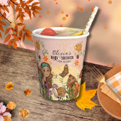 Gobelets En Papier Baby shower Fée d'automne enchanté sur mesure
