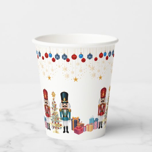 Gobelets En Papier Baby shower Festif Nutcracker Ornaments (Recto)