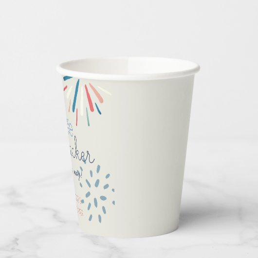 Gobelets En Papier Baby shower Firecracker 4 juillet Fireworks (Gauche)