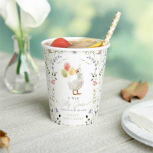 Gobelets En Papier Baby shower Fleur sauvage de Silly Goose