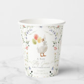 Gobelets En Papier Baby shower Fleur sauvage de Silly Goose (Recto)