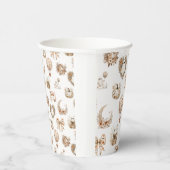 Gobelets En Papier Baby shower floral à air chaud (Droite)