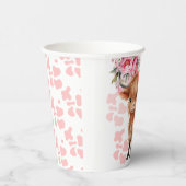 Gobelets En Papier Baby shower Floral de la Vache Sainte (Droite)