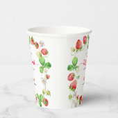 Gobelets En Papier Baby Shower Fraise (Droite)