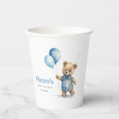 Gobelets En Papier Baby shower Garçon Teddy Bear (Recto)