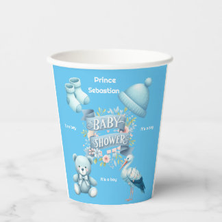 Gobelets En Papier Baby shower garçons