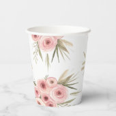 Gobelets En Papier Baby shower Girl Boho Fox (Verso)