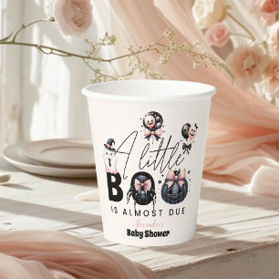 Gobelets En Papier Baby Shower Halloween Rose Gothique