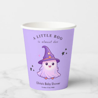 Gobelets En Papier Baby Shower Halloween Violet Un Petit Chou Un Peu