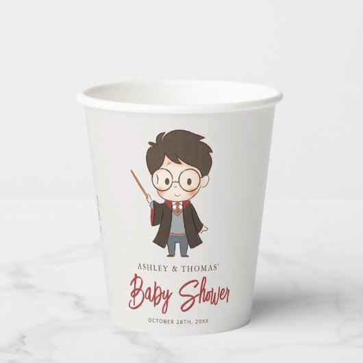 Gobelets En Papier Baby shower Harry Potter simple (Recto)