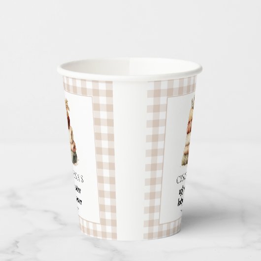 Gobelets En Papier Baby shower hivernal moche doux (Gauche)