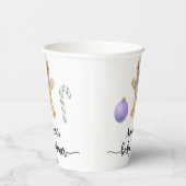 Gobelets En Papier Baby shower homme en pain d'épices (Droite)