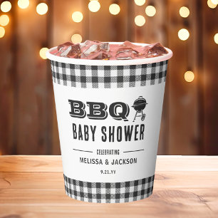 Gobelets En Papier Baby shower jardin barbecue