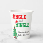 Gobelets En Papier Baby shower Jingle Et Mingle (Recto)
