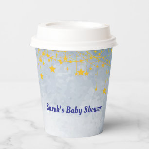 Gobelets En Papier Baby shower jumeau thème soleil et lune