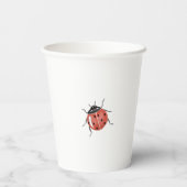 Gobelets En Papier Baby shower Ladybug (Verso)