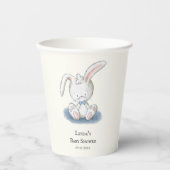 Gobelets En Papier Baby shower lapin mignon (Recto)