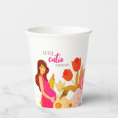 Gobelets En Papier Baby shower maman enceinte (Recto)