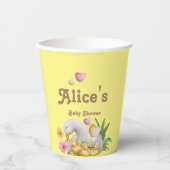 Gobelets En Papier Baby shower mignon maman et bébé neutre (Recto)