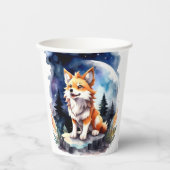 Gobelets En Papier Baby shower mignon Wolf Pup (Recto)