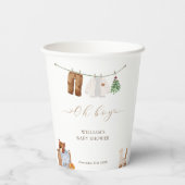 Gobelets En Papier Baby shower minimal Boho Boy (Verso)