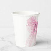 Gobelets En Papier Baby shower moderne de la boue rose (Droite)