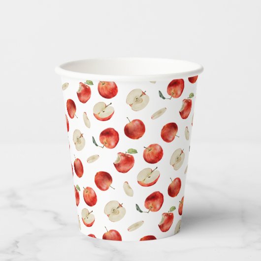 Gobelets En Papier Baby shower Motif Apple (Recto)
