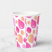 Gobelets En Papier Baby shower Motif de bimbo rose Balloon (Droite)