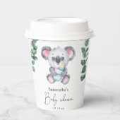 Gobelets En Papier Baby shower Ours de Koala (Recto)