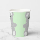 Gobelets En Papier Baby shower Ours Koala Vert (Gauche)