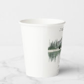 Gobelets En Papier Baby Shower Ours | Montagnes Rustiques  (Droite)