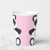 Gobelets En Papier Baby shower Ours Panda Rose (Droite)