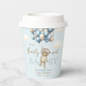 Gobelets En Papier Baby Shower Paper Cups – Bear & Balloons  (Verso)