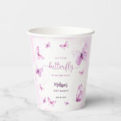 Gobelets En Papier Baby Shower Papillon (Verso)