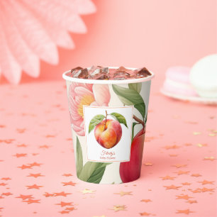 Gobelets En Papier Baby shower Peach Fuzz