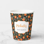 Gobelets En Papier Baby shower personnalisé Little Cutie (Recto)